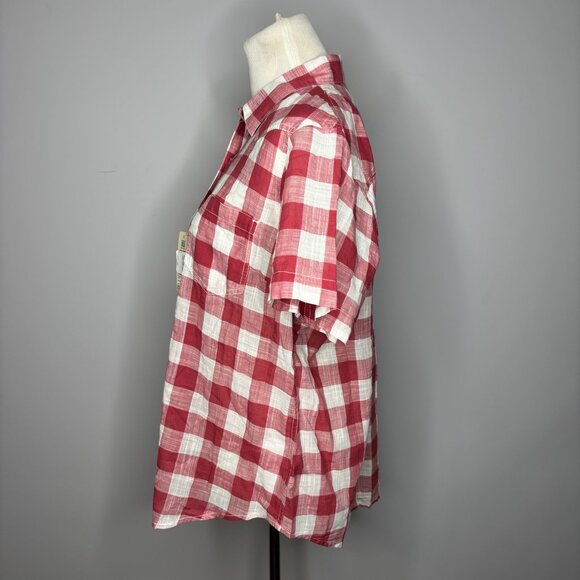 Ariat - Relaxed Fit Red & White Gingham Shirt - Picture 4 of 4
